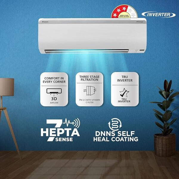 Daikin 1.5 Ton 3 Star Inverter Split AC - Image 3